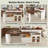 53.14'' Extendable Kitchen Island Set-828722808