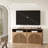 65 Inch Fluted TV Stand, Mid Century Modern Entertainment Center with Storage Cabinets & Open Shelves, Media Console TV Cabinet-1574691681
