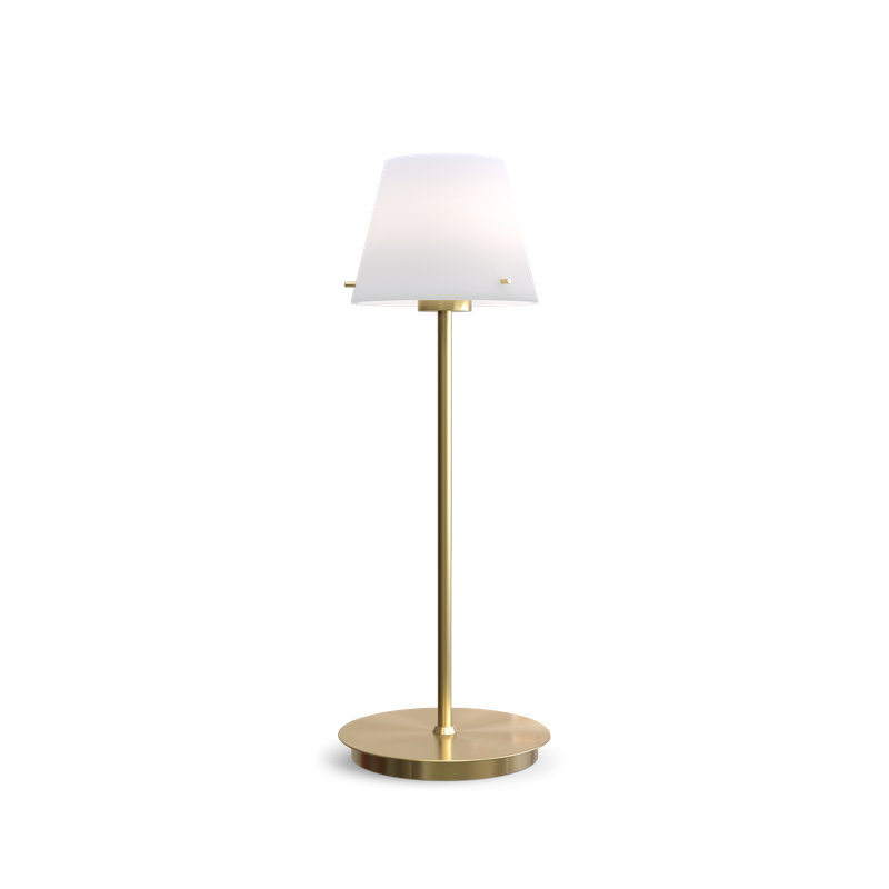 Gil Metal Buffet Lamp, Satin Brass