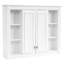 Armoire à pharmacie murale polyvalente avec rangement réglable pour la salle de bain, avec tablettes réglables et charnières à fermeture en douceur, dans une option de couleur blanche offrant beaucoup d'espace, des tablettes, une approche de conception moderne
