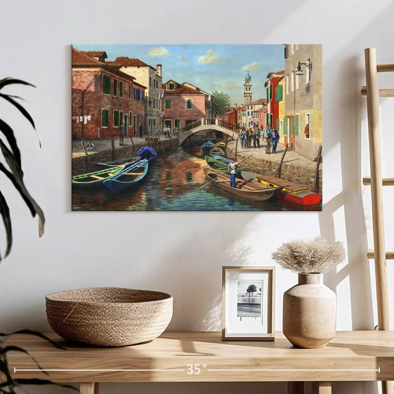 Canal Nicci Burano Venise, H 16 po x l 24 po