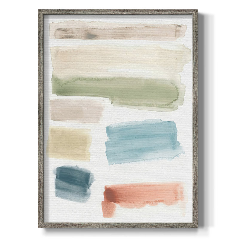 Watercolor Swatches I, reproduction encadrée - bois massif, H 11 po x l 9 po
