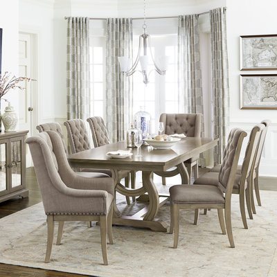 Ensemble de table et chaises extensibles Classic Luxury Luxury 9pc