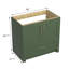 Base de meuble-lavabo simple 36 po Kalysia seulement-1774998583