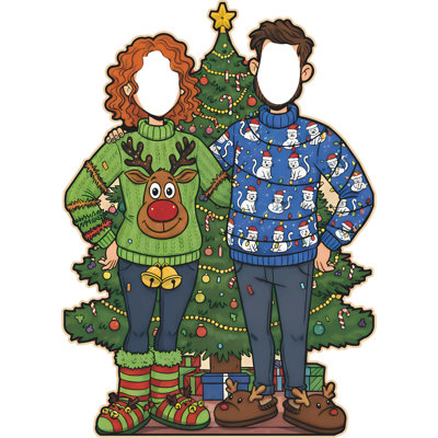 Caricature d'un chandail de Noël SS11325