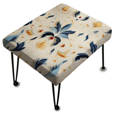 Symétrique Ikat Balance Fusion - Repose-pieds rectangulaire Ikat