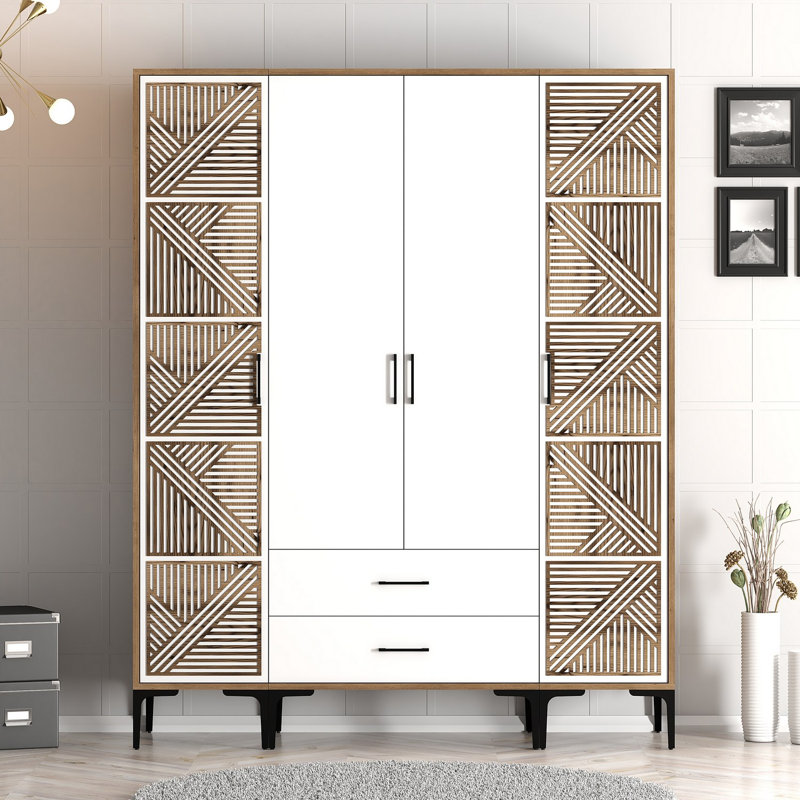 Wardrobe, Walnut White