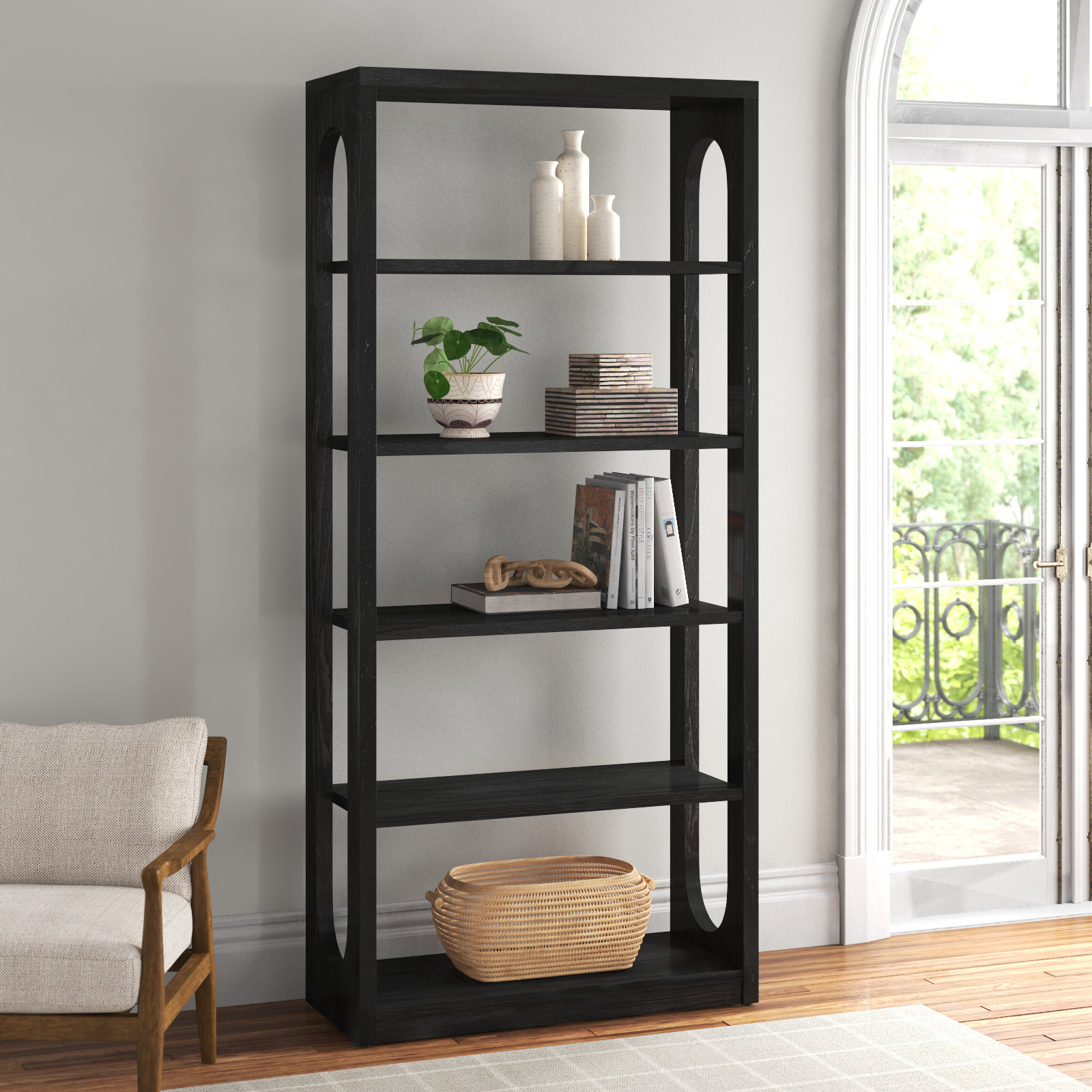 Chiseling Standard Etagere Bookcase