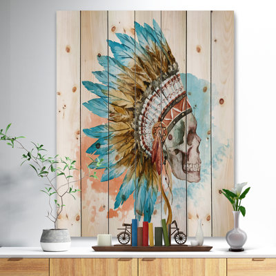 «Ethnic Skull Digital Canvas», peinture