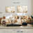 Avery Neutral Beige Abstract Polyptych