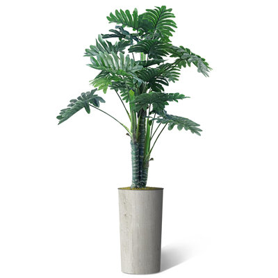 Plantes artificielles artificielles en pot Philodendron artificiel d'intérieur et d'extérieur