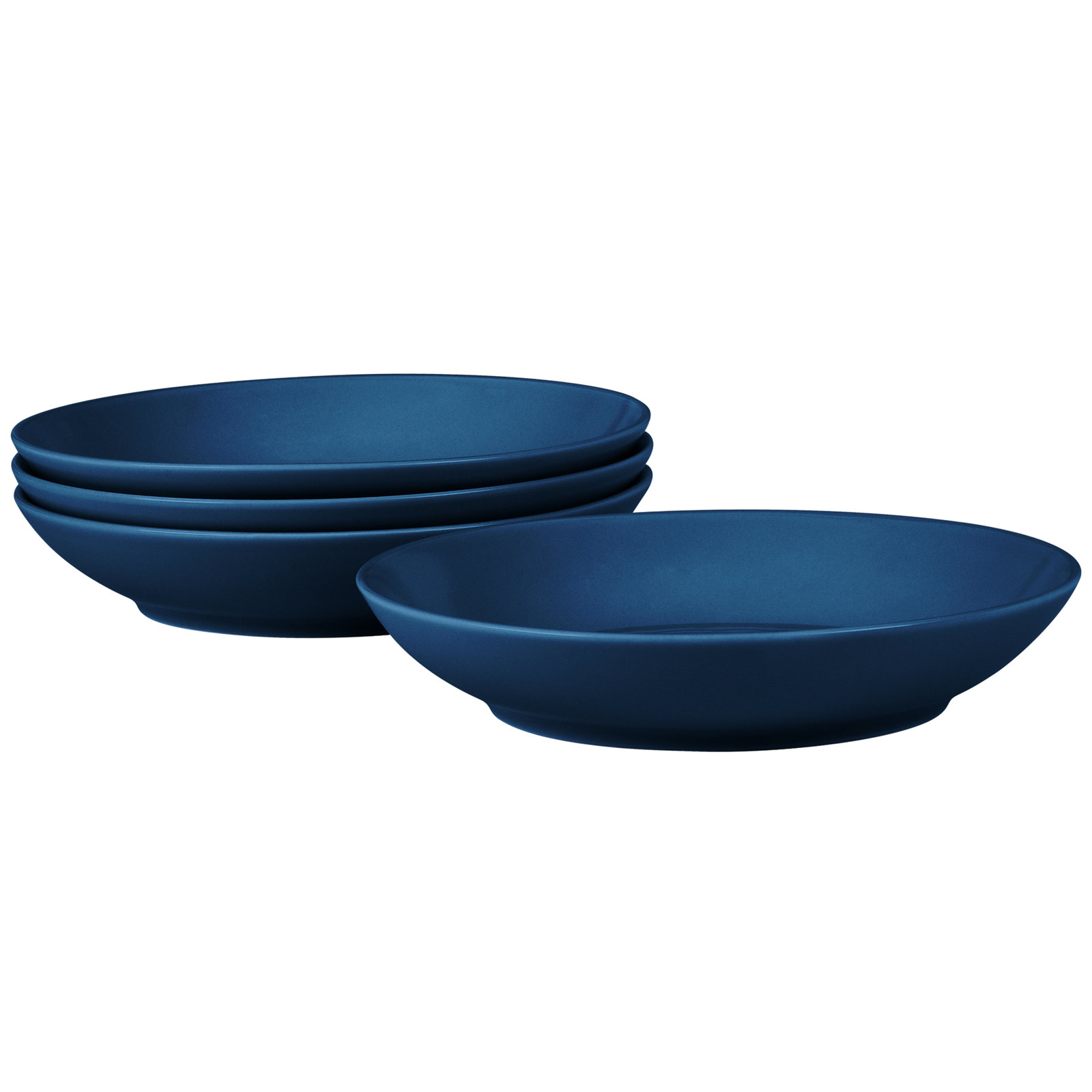 Noritake Colorscapes Swirl Pasta Bowls, 9-1/2", 35 Oz., Navy