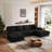 Convertible U-shaped Combination Sofa-117582062