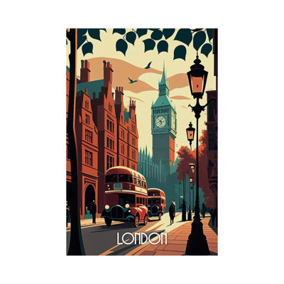 London City by Durro Art - No Frame Gallery-Wrapped Canvas Giclée on Canvas