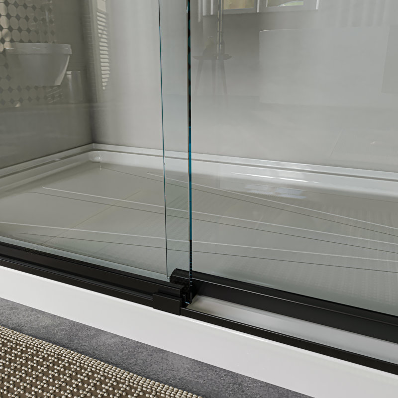 Porte de douche avec cadre 60 po x l 76 po