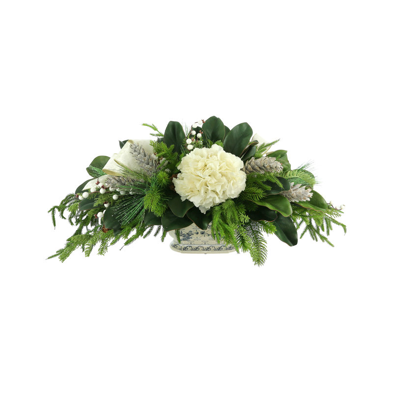 Hydrangea Arrangement in Vase