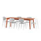 Anautica 84.8'' Rectangular 6 - Person Outdoor Dining Set