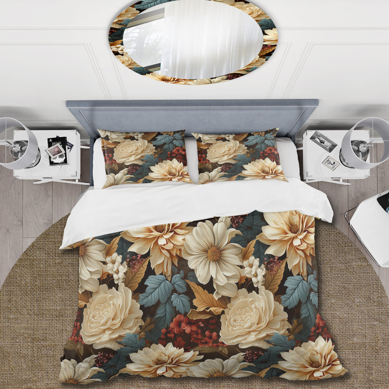 Ensemble de housse de couette Earthy Elegance, Housse de couette pour très grand lit et 2 très