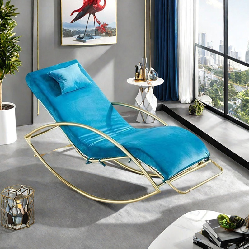 Chaise berçante Casual, Bleu