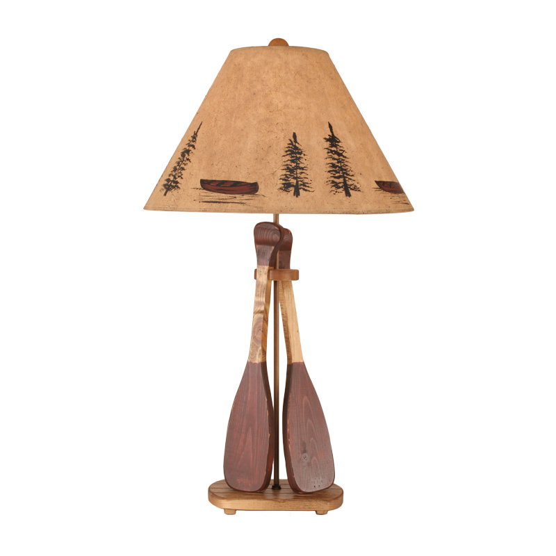 Cannonleague Solid Wood Table Lamp