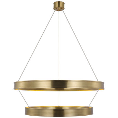 Connery 9 - Light Solid Brass LED Chandelier by Chapman & Myers