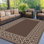 Outdoor Rug Waterproof For Patio Decor, ' Reversible Plastic Straw Rug Carpet, Camping Mat For Outdoor, RV, Backyard, Deck, Balcony, Picnic, Beach