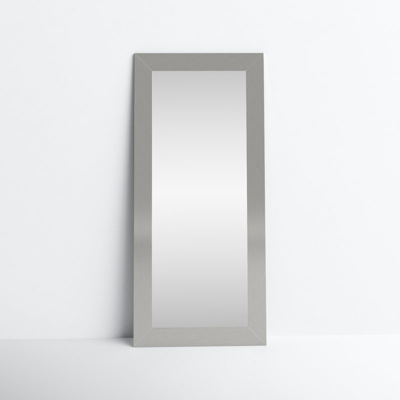 Miroir large pleine grandeur Tari, 70,5 po x 32 po , Argent inoxydable
