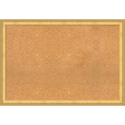 Panneau de liège Owen Gold Wood, tableau d'affichage en liège naturel, tableau d'organisation