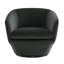 Fauteuil demi-tonneau pivotant en velours Elexi-929657898