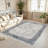 Monaco Series Abrstract Black/Gray/Ivory/Beige Area Rug-2054563901