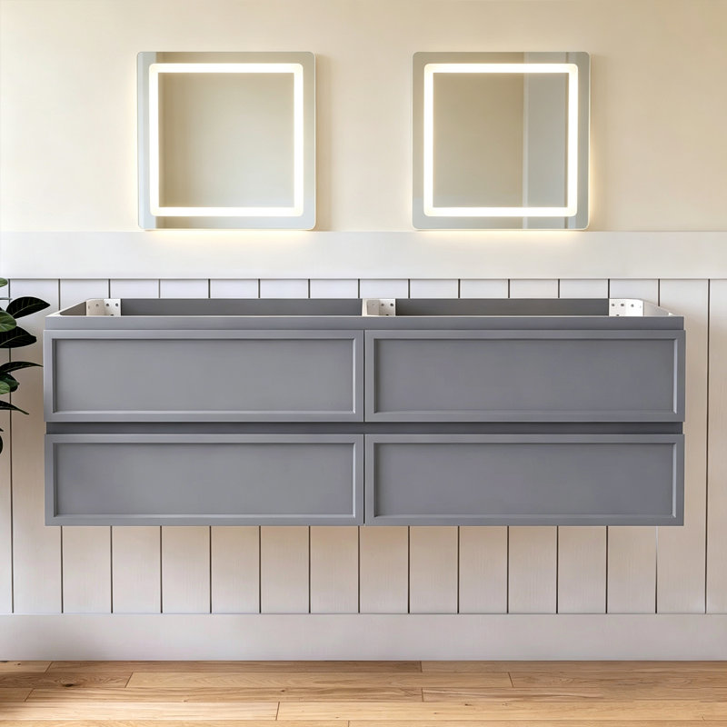 Base de meuble-lavabo simple mural Medunjess