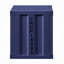 Table de chevet bleue Nacre avec USB-114339390