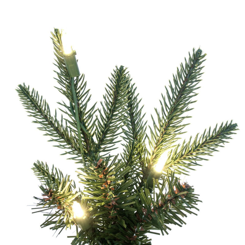 Bixley 4.5' H Lighted Artificial Fir Christmas Tree