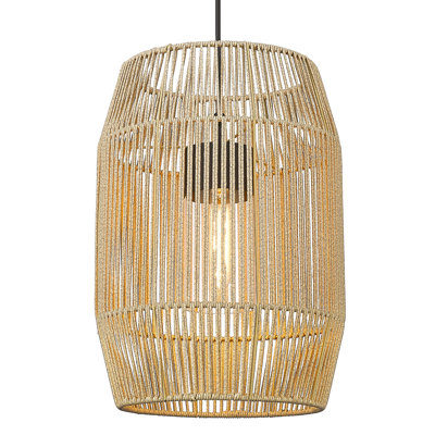 Luminaire suspendu d'extérieur 1 lumière H 21,25 po Cirebon