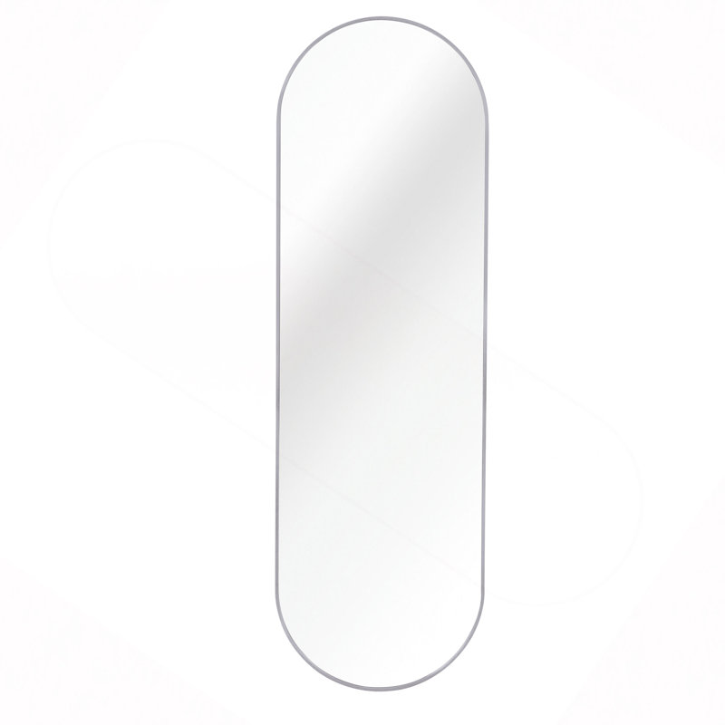Silver 63 x 20IN Pill Shaped Full Lenghth Mirror or Bathroom mirror