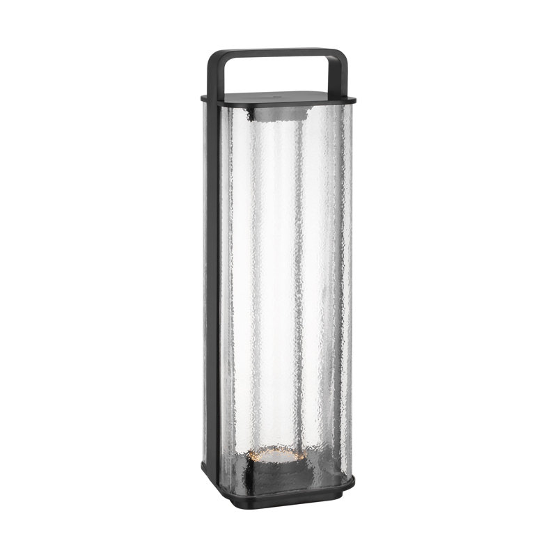Flacara 24 Rechargeable Lantern, 23.4" H x 7" W x 7" D, Brown