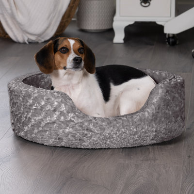 Ultra Plush Oval Donut Dog Bed