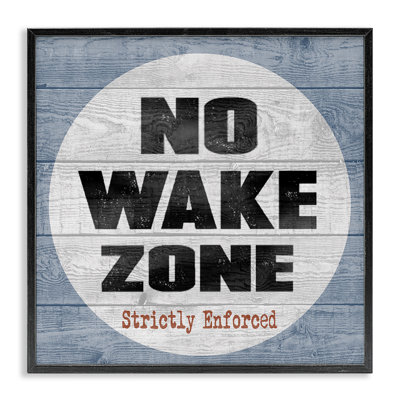 No Wake Zone Beach Planks Giclee Art by Regina Nouvel