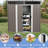 6Ft X 5Ft Outdoor Metal Shed For Storage - Galvanized Iron Construction Durability, Transparent Plate Increased , Padlockable Sliding Access, Simple Assembly, Tools Supplied Hut With Feature Frame-125768944