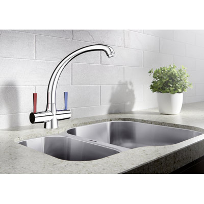 Focus Twin Lever Monobloc Tap