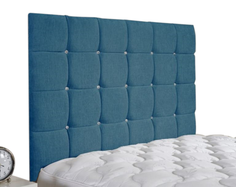 Upholstered Headboard, Teal, Kingsize (5'), Chenille