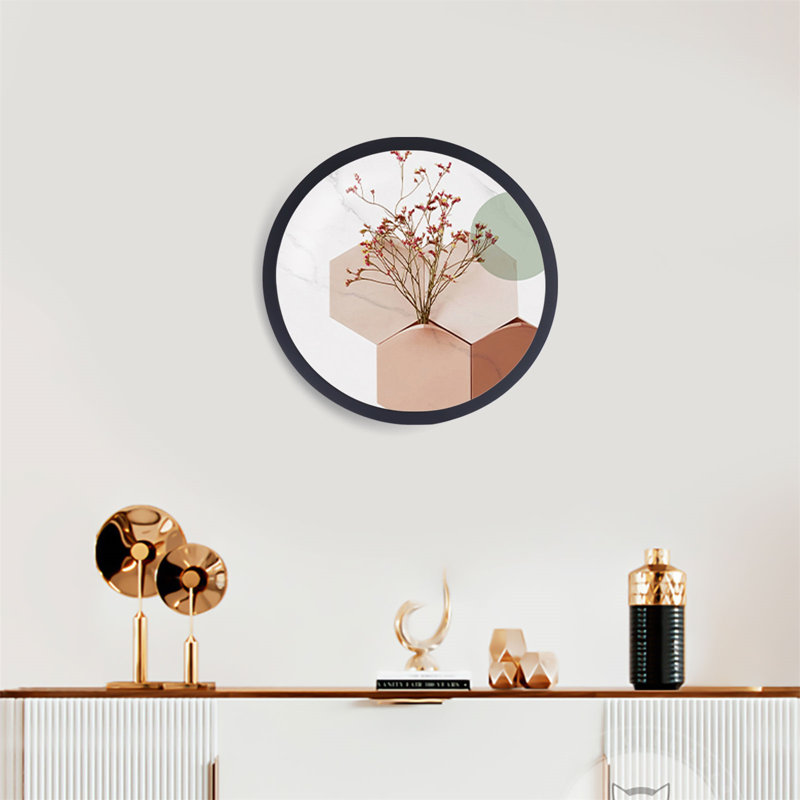 Taneca Black Round Single Picture Frame