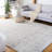 Fernandina Damask Handmade Tufted Wool Light Gray/Ivory Area Rug-521239414