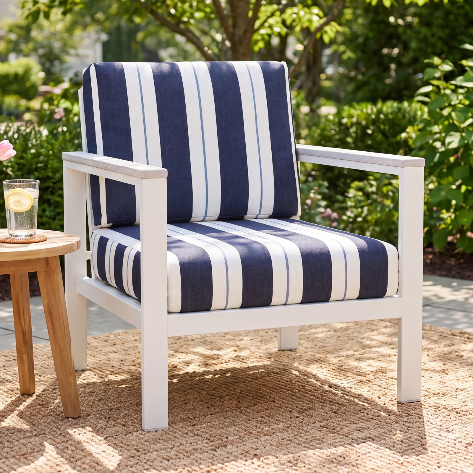 Townsend Sunbrella® Patio Lounge Chair, White