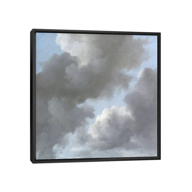 Sophia Mann Cloud Study II - Reproduction d'art sur toile tendue avec châssis, H 18 po x l 18 po x P 1,5 po, Pas de tapis