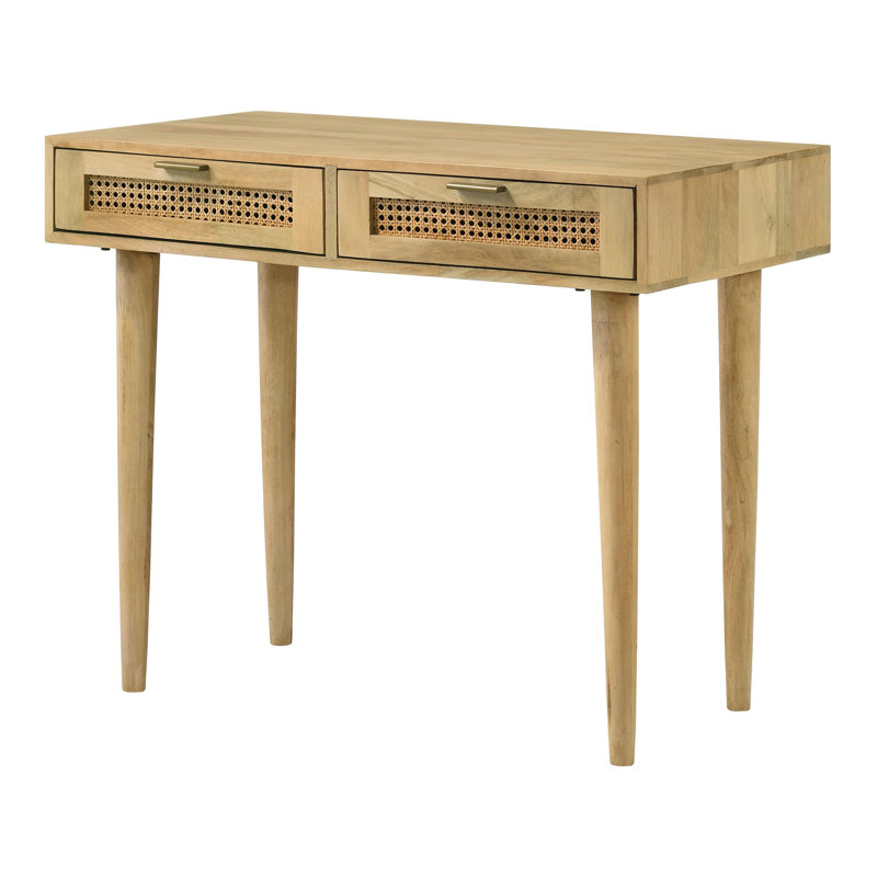 Console d'appoint 2 tiroirs Naturel