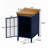 Nightstand With Storage Cabinet & Solid Wood Tabletop Bedside Table Sofa Side Coffee Table-1467333426-1456583995