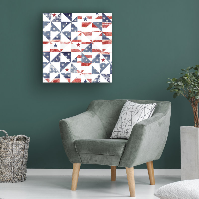 Art sur toile courtepointe bolologia Sasha Americana, H 24 po x l 24 po