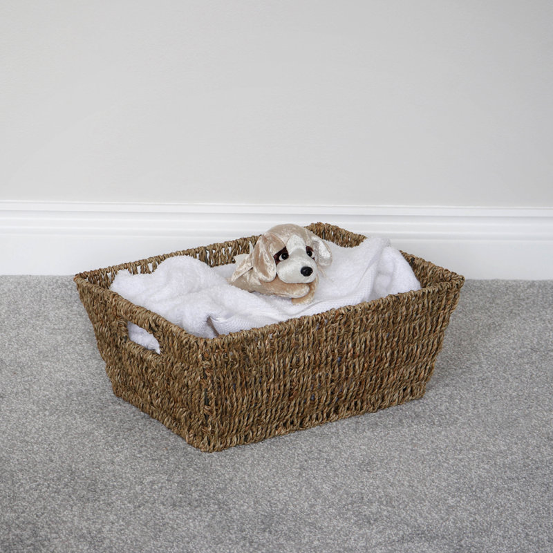 Seagrass Hand Woven Laundry Basket with Handles
