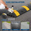 Bosse de caoutchouc robuste, rampe de protection modulaire à 2 canaux à 7 canaux à 2 canaux, capacité de 22 000 lb, résistante aux intempéries, pour les stationnements, les routes, les allées, 6FT2PC
